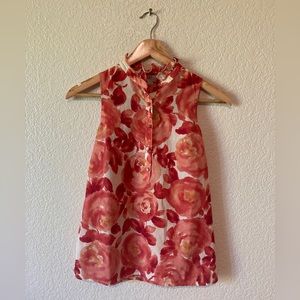 Rosy sleeveless LOFT top size XS